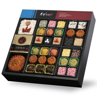 수담한과 고급지함1호 예담 2단구성 한과 선물 세트, 1세트, 1kg