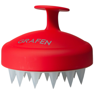 GRAFEN 頭皮按摩洗髮刷, 紅色, 1組