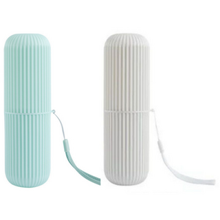 더누림 휴대용 양치컵세트 칫솔 케이스, 민트+화이트, 1세트