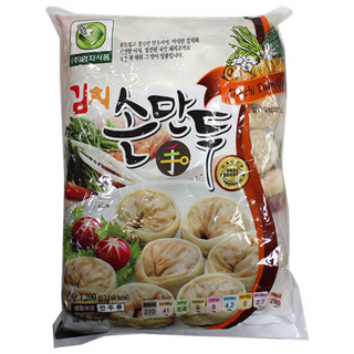 진N0082/(무)(냉동)엄지 김치손만두1200g, 1.2kg, 1개