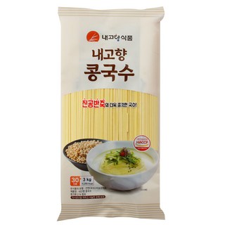 내고향 콩국수 건면 콩국수면 콩국수용 여름철 별미, 1개, 3kg