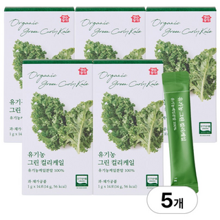 유기농 폴란드산 컬리케일 동결건조 프리미엄 곱슬케일 분말 가루 홈쇼핑, 5개, 14g