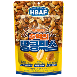 바프 추억의 땅콩믹스, 120g, 2개
