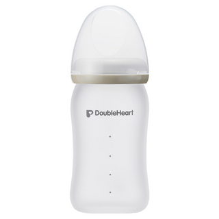 더블하트 실리콘 유리젖병 160ml, 1개