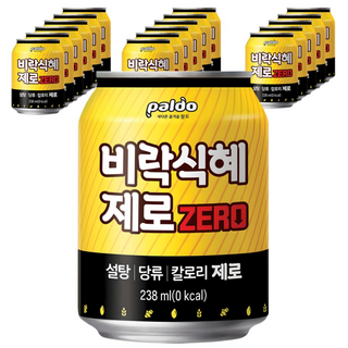 팔도 비락식혜 제로, 238ml, 18개