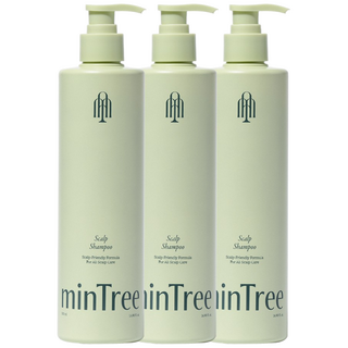민트리 탈모증상완화 여성탈모 저자극 약산성 두피강화 스칼프 샴푸 500ml, 3개