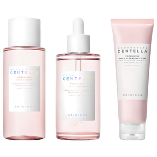 스킨천사 마다가스카르 센텔라 모공 케어 3종 세트 – 클리어 토너 210ml + 프레쉬 앰플 100ml + 딥 클렌징 폼 125ml, 1개