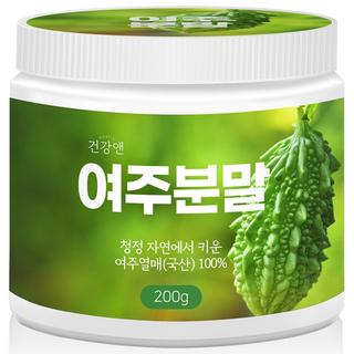 건강앤 국내산 여주 분말 100% 200g 계량스푼증정, 1개
