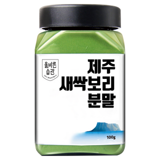 올바른습관 제주 무농약 새싹보리 분말, 새싹보리 분말 1개 (100g), 100g, 1개