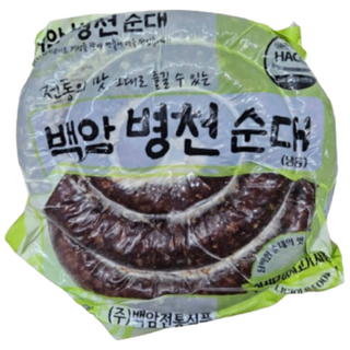 백암 병천순대(전통/토종순대) 냉동, 2개, 2kg