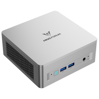Minisforum 미니 PC UM750L Slim AMD Ryze 5 7545U 윈도우11 프로 소형 데스크탑 본체, WIN11 Pro, 1TB, 16GB, 실버