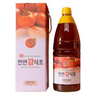 항아리 3년 숙성 천연 감식초 1.5리터 전통 자연 발효 식초 자연침전 밀양 감익는마을, 2개, 1.5L