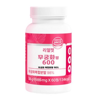 써니웰 리얼핏 무궁화정 모로오렌지 무궁화핏 600mg, 2개, 60정