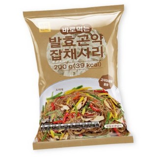 [No 불리고 삶고 굳거나 쉬지않는 100g당 19.7kcal] 빼빼곤약 발효곤약잡채사리 200g x 5팩, 5개