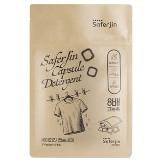 세이퍼진 8배 고농축 캡슐세제 플로랄향, 1개, 30개입