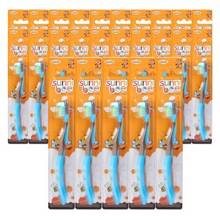 지앤마 써니비 키즈칫솔 2단계, 블루, 25개, 1개입