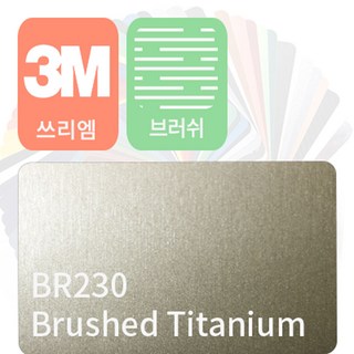 3m 2080 자동차 랩핑지 필름 브러쉬 모음 [1.52m x 0.5m], 티타늄, 1개