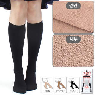 매구맵시 100D 테리 이중기모안감 판타롱타이즈
