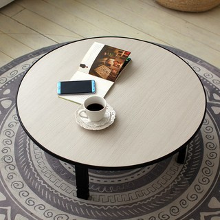 한목가구 접이식 원형 LPM테이블 4~5인용 752, 752원형-화이트오크