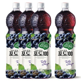 자연은 포도 주스, 1.5L, 4개