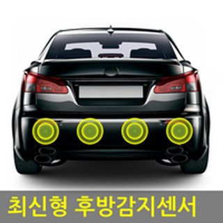 럭스앤코 4채널후방감지기 주차센서 후방카메라, 4구매립형 백색