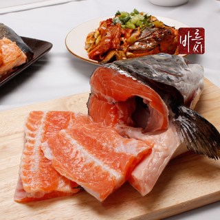 바른씨 노르웨이 연어머리뼈 갈비살 요리 모습