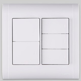 일신전기 와이드스위치 중형5구SW, 1개