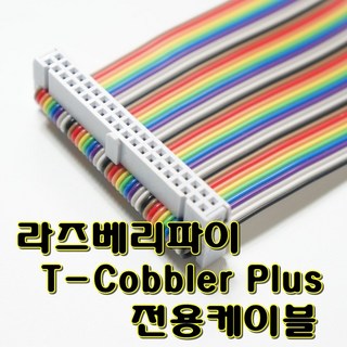 [파츠키츠] 40p 플랫케이블 라즈베리파이 GPIO 티코블러전용 사용 모습
