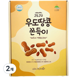 제주 우도땅콩 쫀득이, 270g, 2개