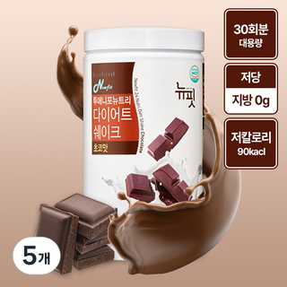 뉴핏 투에니포 뉴트리 다이어트 쉐이크 초코맛, 750g, 5개