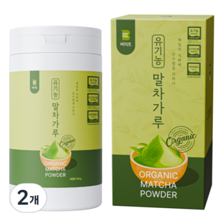 [순수 유기농] 비이츠 보성 말차가루, 2개, 1개입, 100g