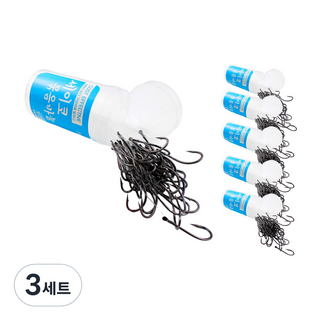 세이코 바늘 벌크 묶음바늘 감성돔 우럭 광어 채비 바다낚시 채비, 3세트, 3개입