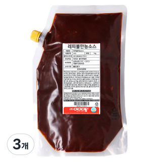레피 불만능소스 오징어볶음 쭈꾸미 닭발 제육볶음 만능마법소스, 1kg, 3개