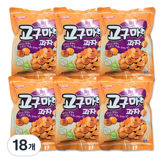 카밀식품 제이제이 고구마형과자, 18개, 180g