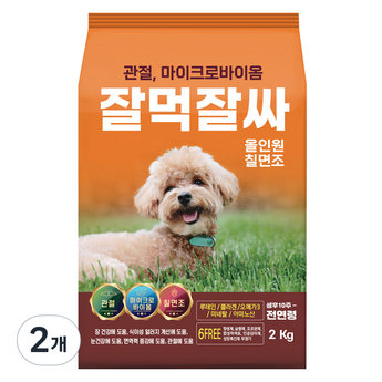 잘먹잘싸 전연령 피부 모질 황금변 고양이 건식사료 연어  2kg  2개-추천-상품