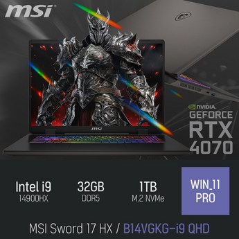 MSI 소드 17 HX B14VFKG (216) [SSD 1TB] 게이밍노트북-추천-상품