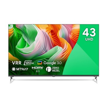 더함 43인치 NA432UHD IPS 패널 스마트 돌비 안드로이드 구글TV 3.0-추천-상품