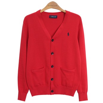 아미 카디건 블랙 Ami De Coeur Red Cardigan-추천-상품