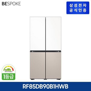 삼성전자 비스포크 4도어 875L 코타 화이트 (RF85DB90B1HCW)-추천-상품