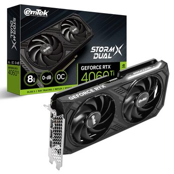 이엠텍 지포스 RTX 4060 MIRACLE WHITE LED D6 8GB-추천-상품