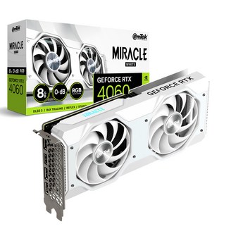 [ASUS] GeForce RTX 4060 DUAL O8G OC D6 8GB WHITE-추천-상품