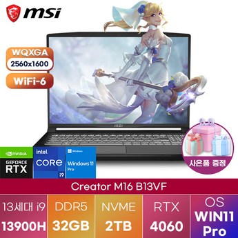 MSI 크리에이터  M16 B13VF-추천-상품