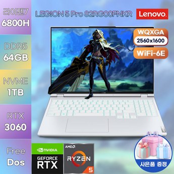 레노버 리전 LEGION 5 Pro 16ARH R7 3060 Edition-추천-상품