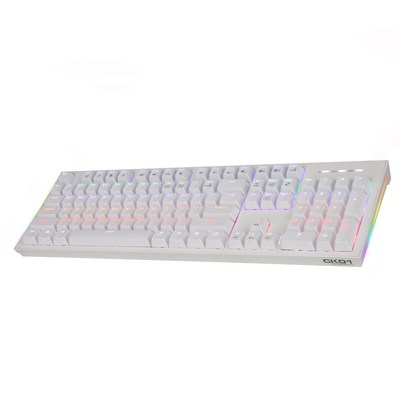 COX 교체축 사이드 RGB GTMX 게이밍 기계식 키보드 청축, CK01, 화이트, 일반형