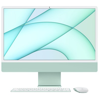 Apple 2021 아이맥 24, 그린, M1, Apple M1 8 core, SSD 256GB, 8GB, Retina 4.5K, Gigabit Ethernet, MGPH3KH/A, 기본형