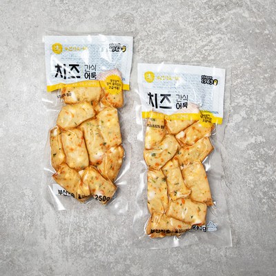 부산미도어묵 치즈 간식어묵, 250g, 2개