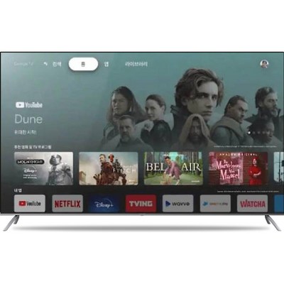 더함 4K UHD LED TV 구글 안드로이드 11, 165cm, 방문설치, 스탠드형, UA651UHD M8X CHIQ 2023