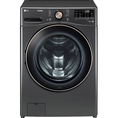 LG전자 트롬 드럼세탁기 F21KDLP 21kg 방문설치, 블랙 스테인리스