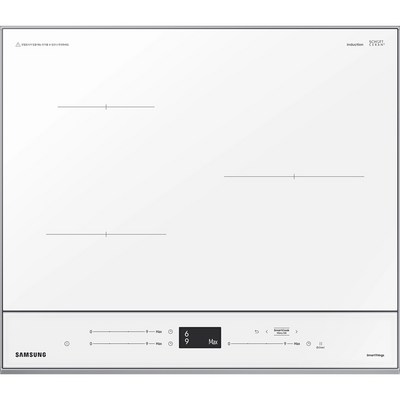  삼성전자 BESPOKE 빌트인 인덕션 3구 글램 화이트 방문설치, NZ63CB6506XW _삼성인덕션