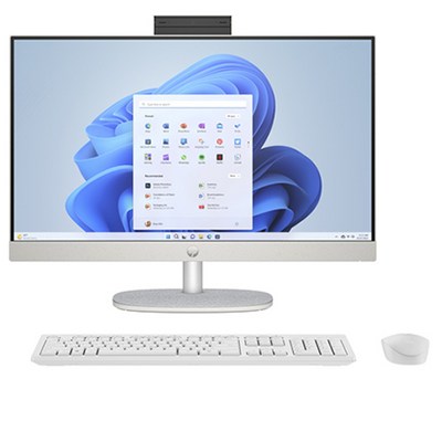 HP 일체형 PC Shell White 24-cr0002kr (i5-1335U WIN11 Plus NVMe 512GB DDR4 16GB 60.5cm), 기본형